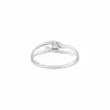 Robbez Masson Bague En Or Blanc Et Diamant De 0.018ct
