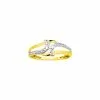 Robbez Masson Bague En Or Jaune Et Diamants De 0.01ct