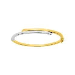 Robbez Masson Bracelet Jonc En Plaqué Or, Rhodium,