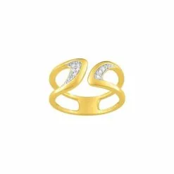 Bague Murat Brio En Plaqué Or Jaune Et Oxydes De Zirconium