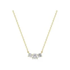 Robbez Masson Collier En Plaqué Or Et Oxydes De Zirconium