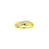 Robbez Masson Bague En Or Jaune Rhodié Et Diamant, 0.01ct