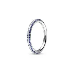 Bague Pandora Me Pavée Bleue En Argent, Taille 52