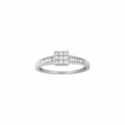 Robbez Masson Bague En Or Blanc Et Diamants 0.33ct