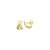 Robbez Masson Boucles D'oreilles En Or Jaune Et Diamants De 0.01ct