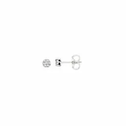 Robbez Masson Boucles D'oreilles En Or Blanc Et Diamants De 0.15ct