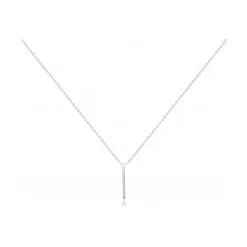 Collier La Garçonne Pure Essentielle En Argent Et Diamant