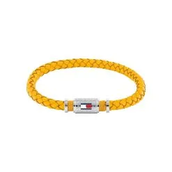Bracelet Tommy Hilfiger En Acier Et Cuir