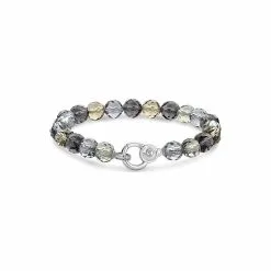 Bracelet Ti Sento En Argent Et Pierres Synthétiques Gris Bleu Translucide