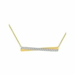 Robbez Masson Collier En Or Jaune, Or Blanc Et Diamants De 0.25ct