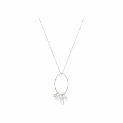 Collier Murat En Argent Rhodié Et Oxydes De Zirconium