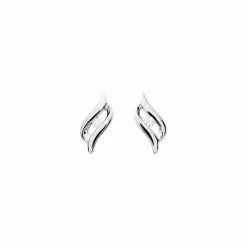 Robbez Masson Boucles D'oreilles En Argent Rhodié Et Oxydes De Zirconium