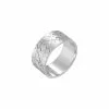 Robbez Masson Bague En Argent Rhodié
