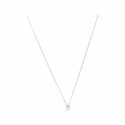 Robbez Masson Collier En Argent Rhodié Et Oxyde De Zirconium