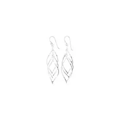 Robbez Masson Boucles D'oreilles En Argent Rhodié