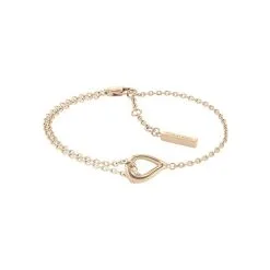 Bracelet Calvin Klein Sculptural En Métal Doré Rose