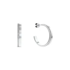 Boucles D'oreilles Calvin Klein Timeless En Acier Et Cristaux