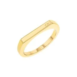 Bague Calvin Klein Sculptural En Métal Doré, Taille 56