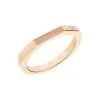 Bague Calvin Klein Sculptural En Métal Doré Rose, Taille 56