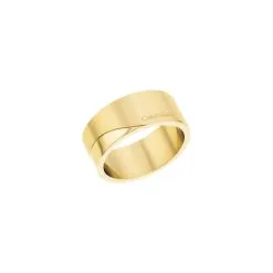 Bague Calvin Klein Timeless En Métal Doré, Taille 52