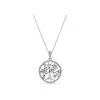 Collier Pandora People Arbre De Vie Scintillant En Argent Et Oxyde De Zirconium, 80cm