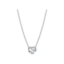 Collier Pandora Cœur Infini Scintillant En Argent