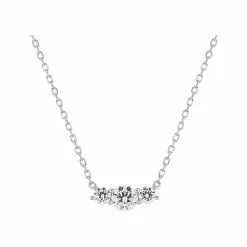 Robbez Masson Collier En Or Blanc Et Oxydes De Zirconium