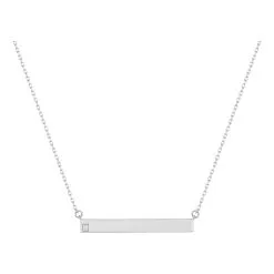 Robbez Masson Collier En Or Blanc Et Diamant 0.01ct