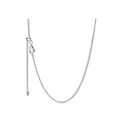 Collier Pandora Icons Maille Gourmette En Argent Et Silicone, 60cm