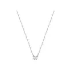 Robbez Masson Collier En Or Blanc Et Diamant 0.10ct