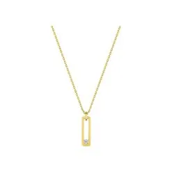 Robbez Masson Collier En Or Jaune Et Diamant 0.04ct