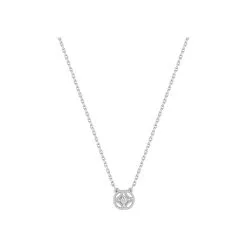 Robbez Masson Collier En Or Blanc Et Diamant 0.02ct