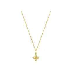Robbez Masson Collier En Or Jaune Et Diamant 0.05ct