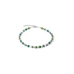 Coeur De Lion Collier Cœur De Lion En Acier, Malachite, Hématite, Polaris Et Strass
