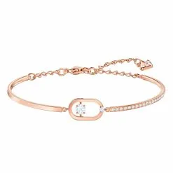 Bracelet Swarosvki North En Cristaux Swarovski Et Métal Doré Rose