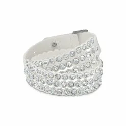 Bracelet Swarovski Power Collection En Tissu Alcantara Et Cristaux Swarovski
