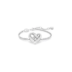 Bracelet Swarovski Matrix En Métal Rhodié Et Cristaux Swarovski