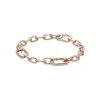Bracelet Pandora En Métal Doré Rose, 17.5cm