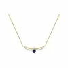 Robbez Masson Collier En Or Jaune, Or Blanc Et Saphir