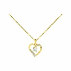 Robbez Masson Collier En Or Jaune, Or Blanc Et Oxydes De Zirconium, 42cm