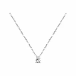Robbez Masson Collier En Or Blanc Et Diamants De 0.06ct