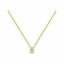 Robbez Masson Collier En Or Blanc, Or Jaune Et Diamants De 0.064ct