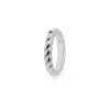 Bague QUDO Lana En Acier, Taille 58