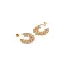 Boucles D'oreilles Créoles Ana & Cha Sarah En Plaqué Or