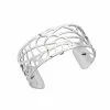 Bracelet Manchette Les Georgettes Les Essentielles Fougères Argenté, 25mm