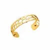 Bracelet Manchette Les Georgettes Les Essentielles Fougères Doré, 14mm