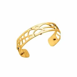 Bracelet Manchette Les Georgettes Les Essentielles Fougères Doré, 14mm