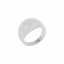 Bague Saunier Rotonde En Argent, Taille 56