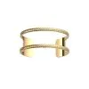Bracelet Manchette Les Georgettes Les Audacieuses Pure Tresse Finition Dorée, 25mm