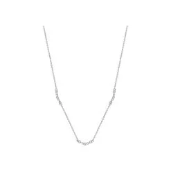 Collier Saunier Galet En Argent Et Oxydes De Zirconium